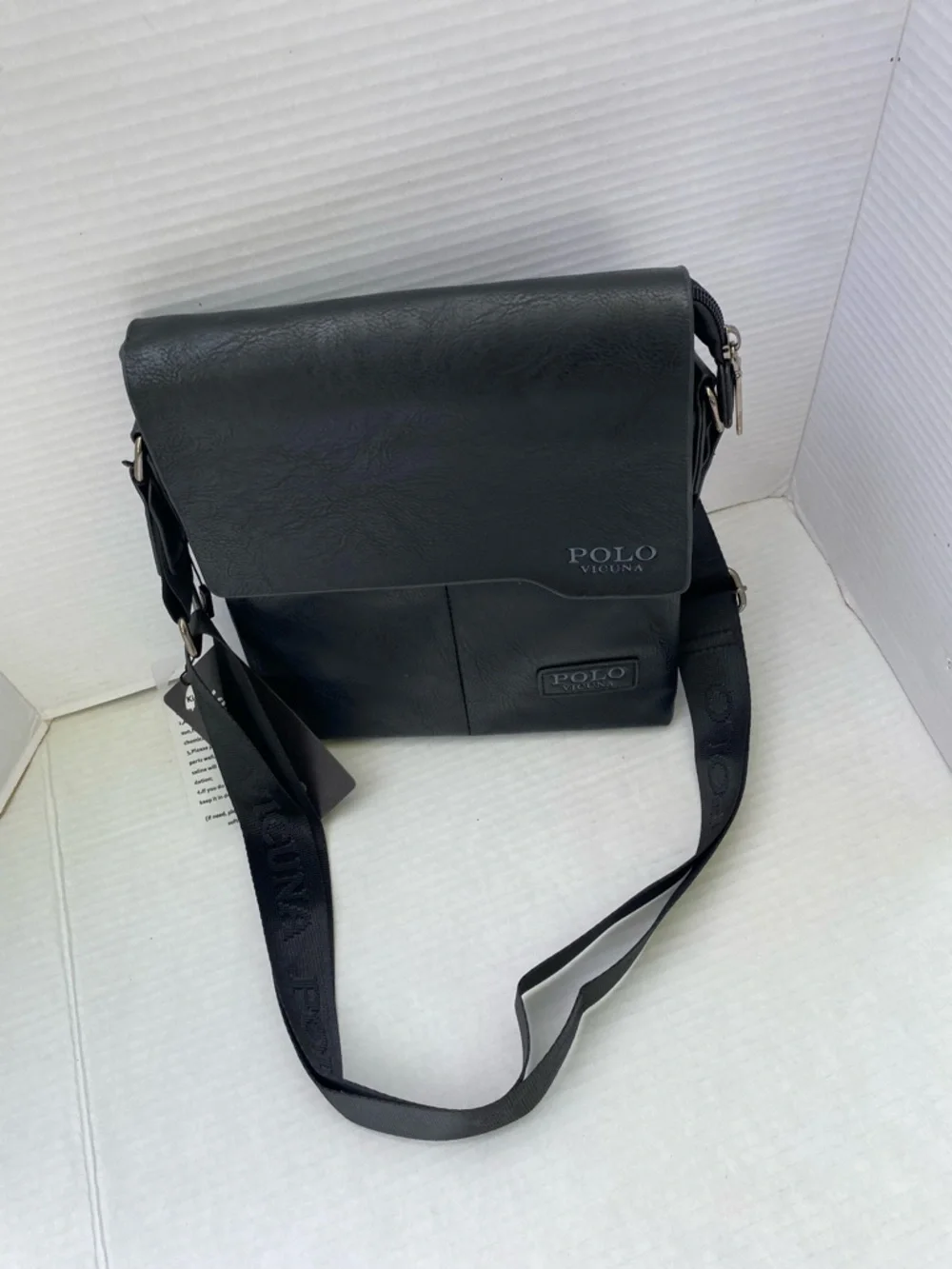 POLO VICUNA LETHER Messenger Bag for Men - Classic Crossbody